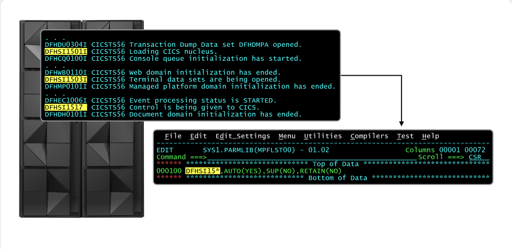 MPF 與訊息抑制 - 指定 MPFLSTxx 參數 screenshot