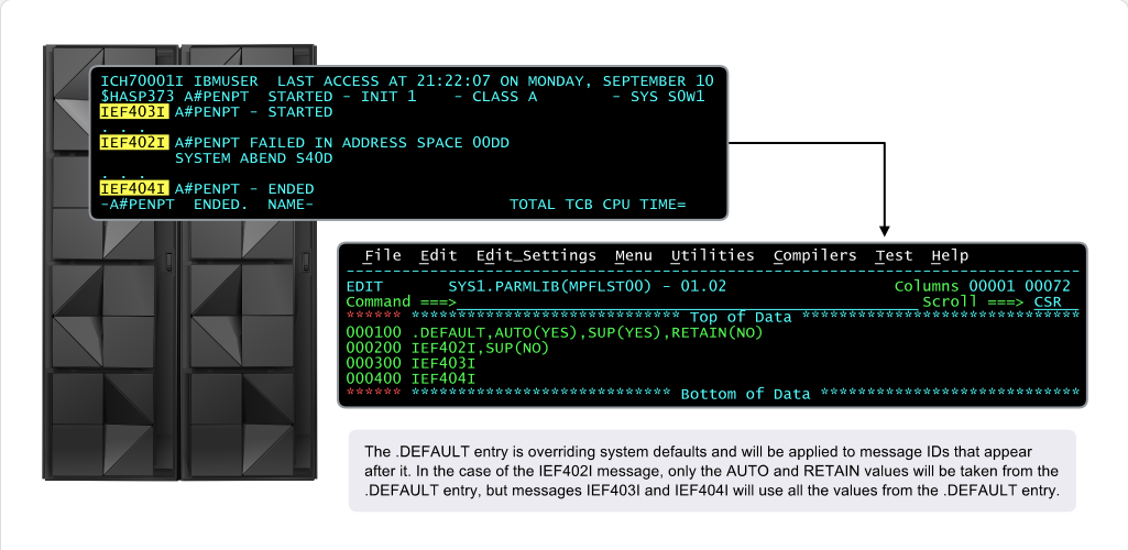 MPF 與訊息抑制 - .DEFAULT 參數 screenshot